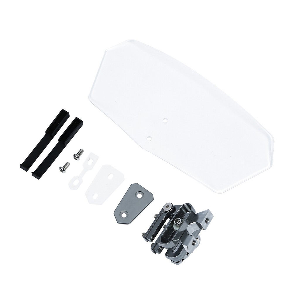 Adjustable Clip On Windshield Extension Spoiler Wind Deflector Fit For Motor