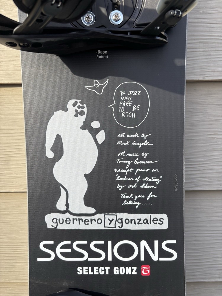 Sessions Gonzales 148cm or 151cm Snowboard w/5th Element Medium Bindings