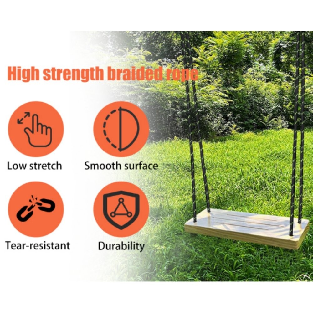 Double Braid Polyester Rope 6180Lbs Breaking Strength 1/2" × 100' Bull Rope