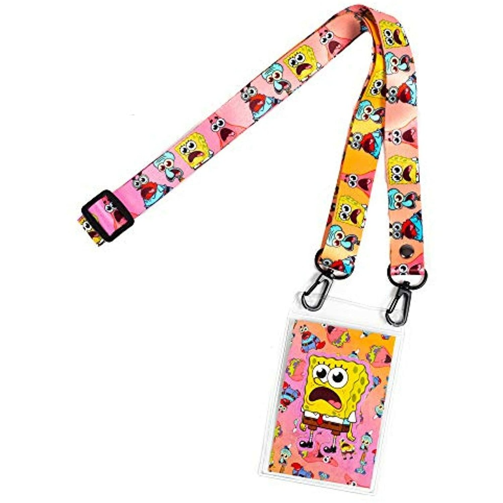 Spongebob Mask Lanyard, Printed Mask Holder