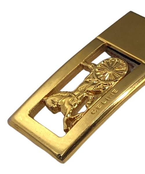 CELINE carriage buckle belt black