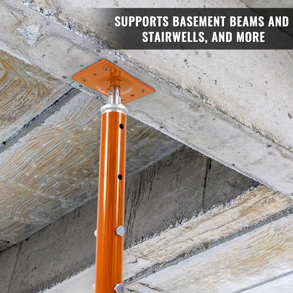Adjustable Jack Post Set, 19"-36" Height, 11023 Lbs Capacity, Orange