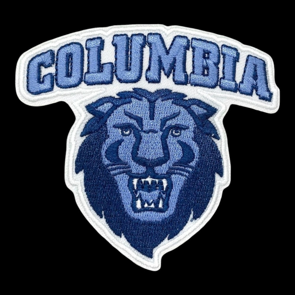 Columbia University Patch. Fully Embroidered. Iron On Backing. 3"x3"