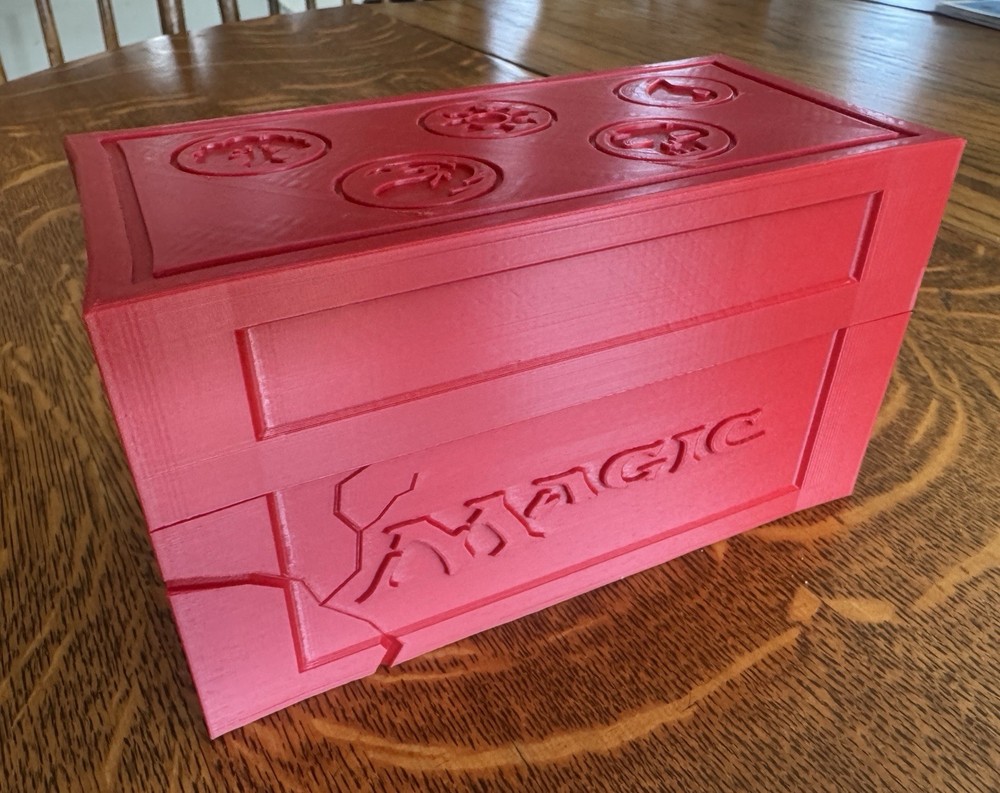 3D Printed Magic Deck Box - Holds Up to 3 Sleeved Commander Decks