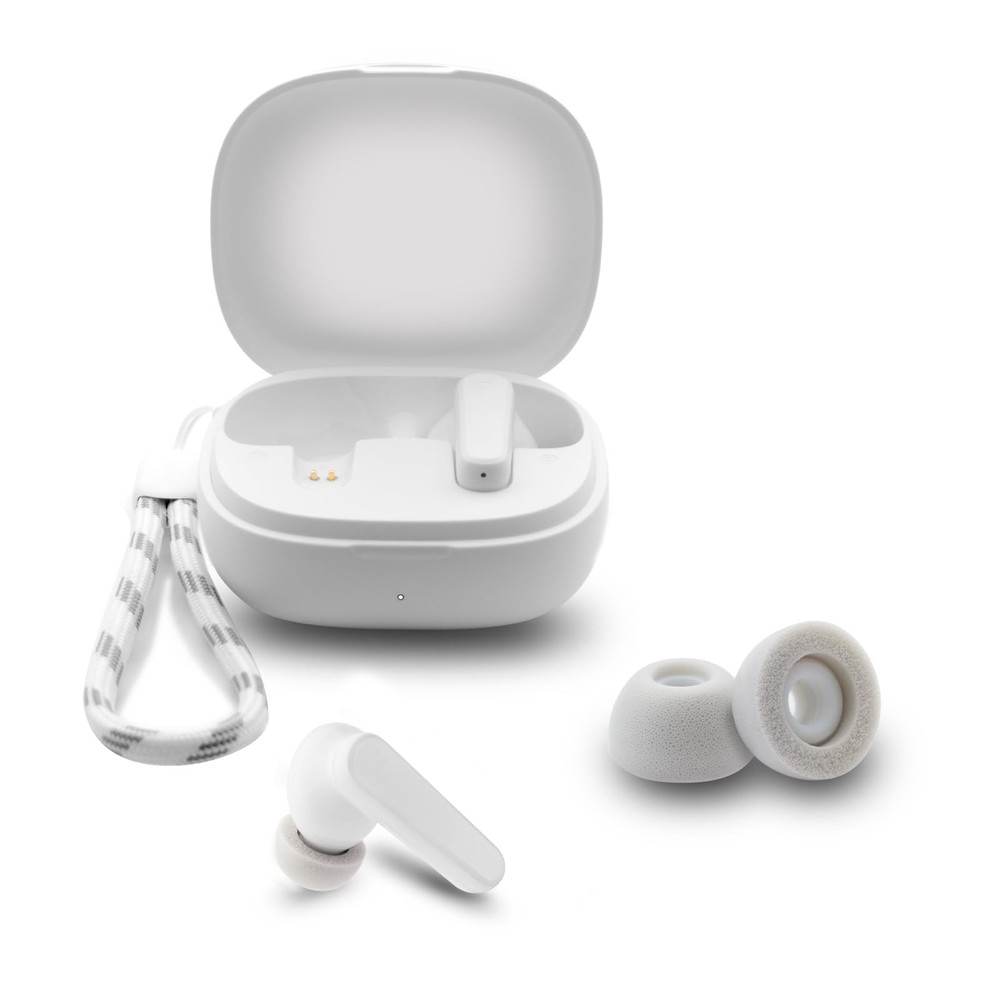 Klowcok Replacement Memory Foam Eartips for Soundcore by Anker White/Gray