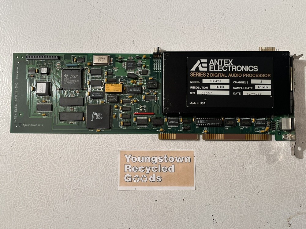 ANTEX ELECTRONICS SERIES 2 DIGITAL AUDIO PROCESSOR SX-23e 2-CHANNELS 16-BIT ISA