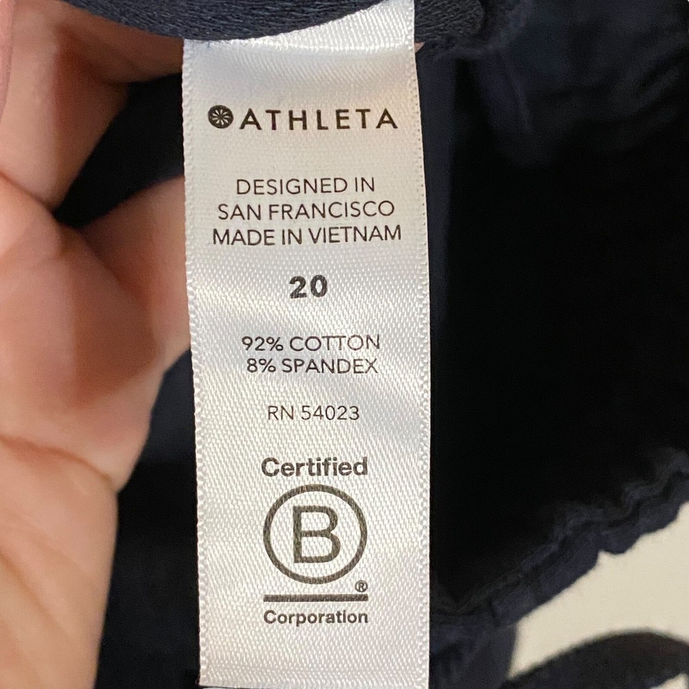 Athleta Printed Farallon Jogger Pant Women's Plus 20 Blue Camo Pull On