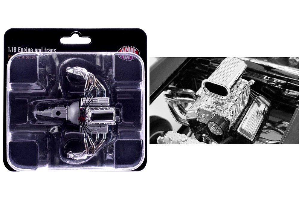 Acme A1807019E 1/18 Blown 427 Engine & Transmission Replica from