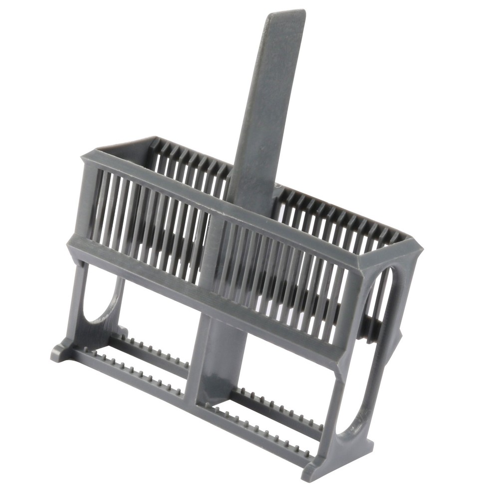 Microscope Slides Rack 24 Position Polypropylene Staining Rack Gray