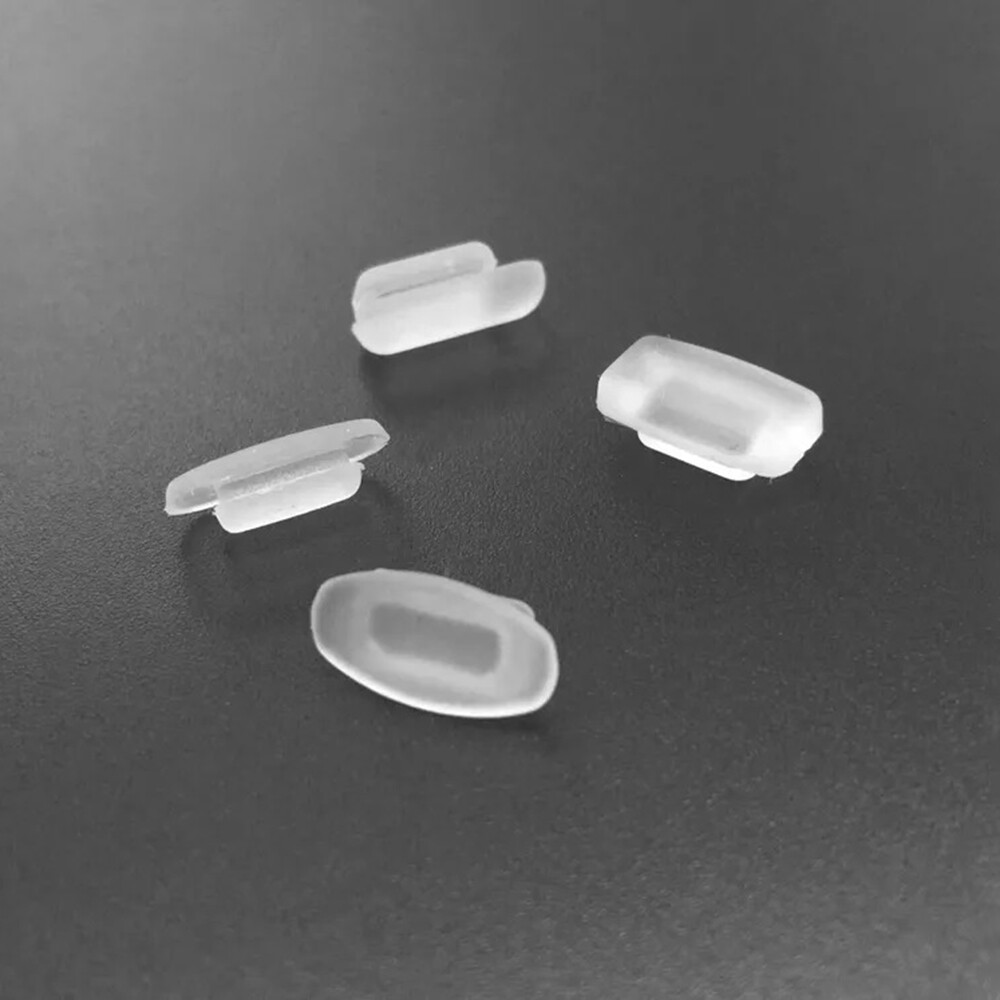 Eyeglass Nose Pads , 2 Pairs Nose Pieces Replacement Square Rectangle Push US