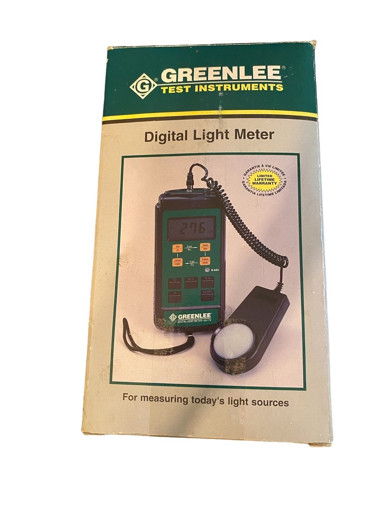 Greenlee Digital Light Meter 93-172, Great Condition, includes Case