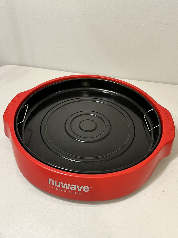 NuWave Infrared Oven Pro Plus 20634 Replacement Part Base Bottom Red + Drip Pan