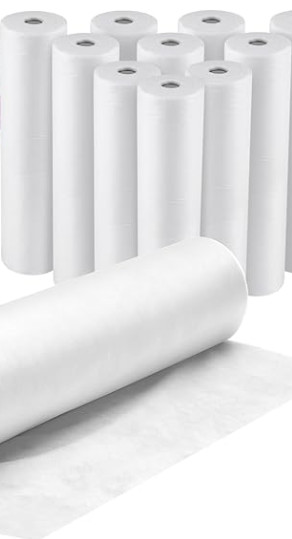 5 Rolls Massage Table Disposable Sheets – Non-Woven, Pre-Cut, Spa/Salon Bulk