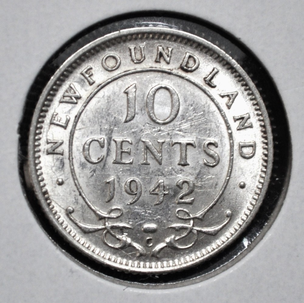 1942-c Newfoundland 10 cents