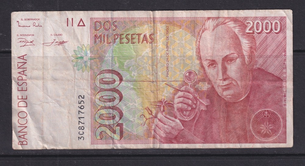 SPAIN - 1992 2000 Peseta Circulated Banknote