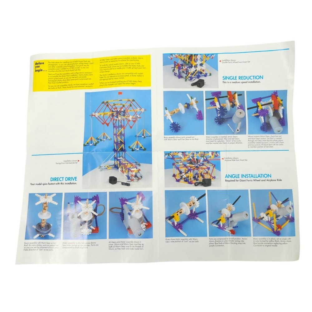 K'NEX Cyber Cybots Instruction Manual 18005 Programmable Robots 2000 Edition