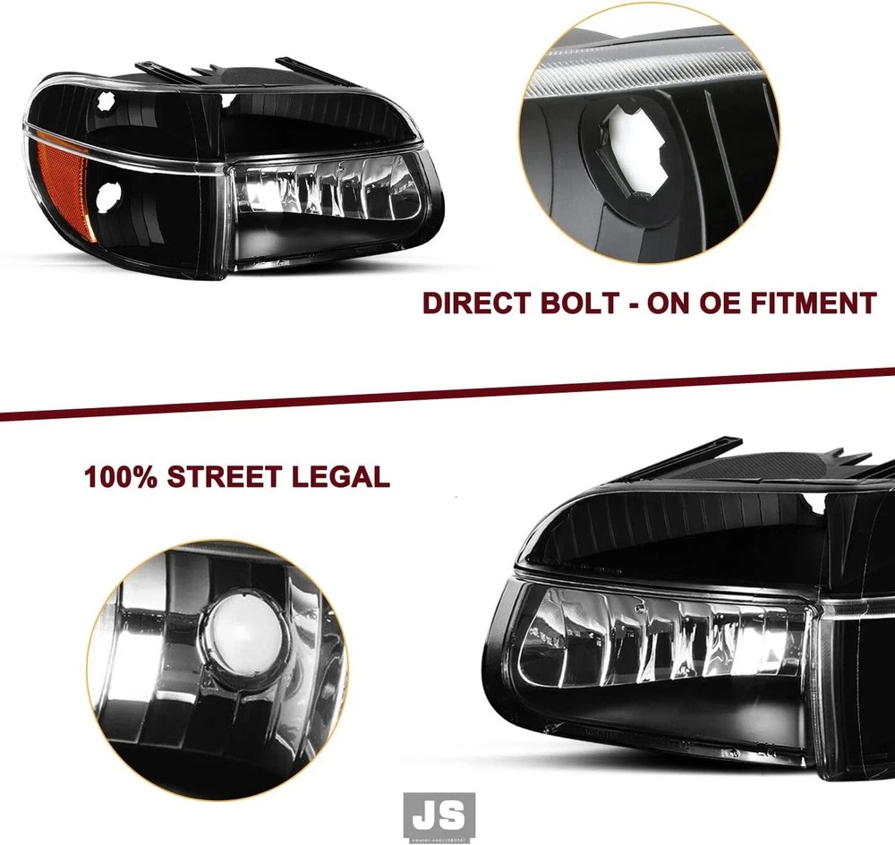 Headlight Assembly Replacement for 95-01 Ford Explorer / 1997 Mercury Mountainee