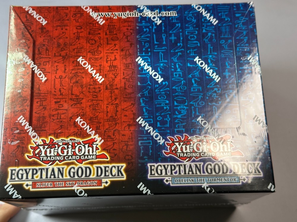 Yugioh STRUCTURE DECK Egyptian God Deck Obelisk & Slifer 1st Edition Display Box
