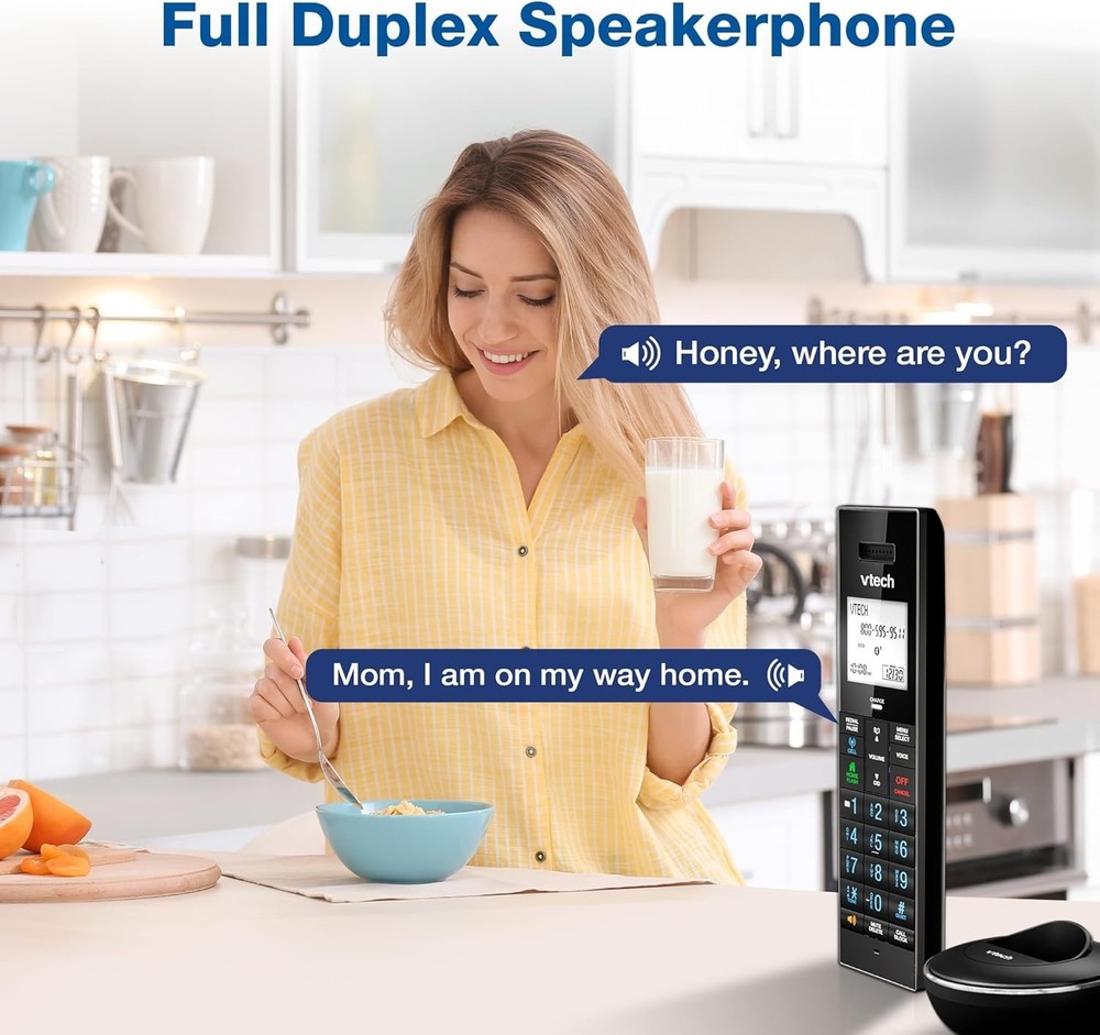 VTech LS6331 Cordless Phone DECT 6.0 Bluetooth Connect-to-Cell Smart Call Block