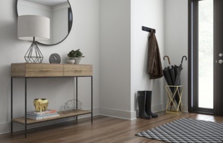 Project 62 Semplice Decorative Hook Rail Wall Hanger Black 4 Hooks