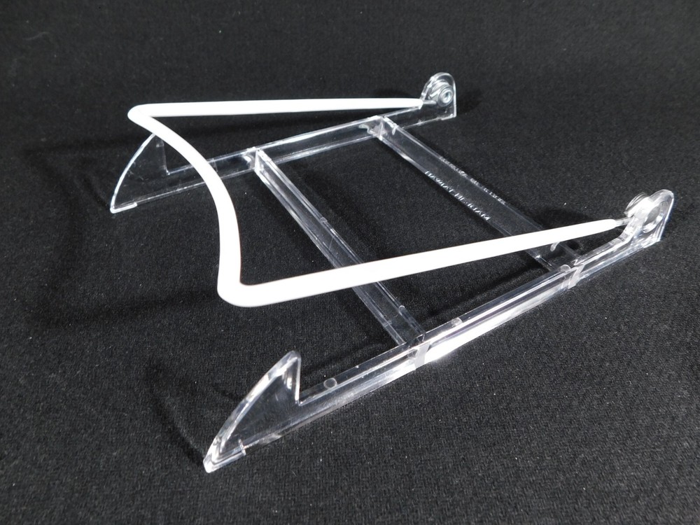 Easel Display Stand Large Size Adjustable Clear Acrylic White Back