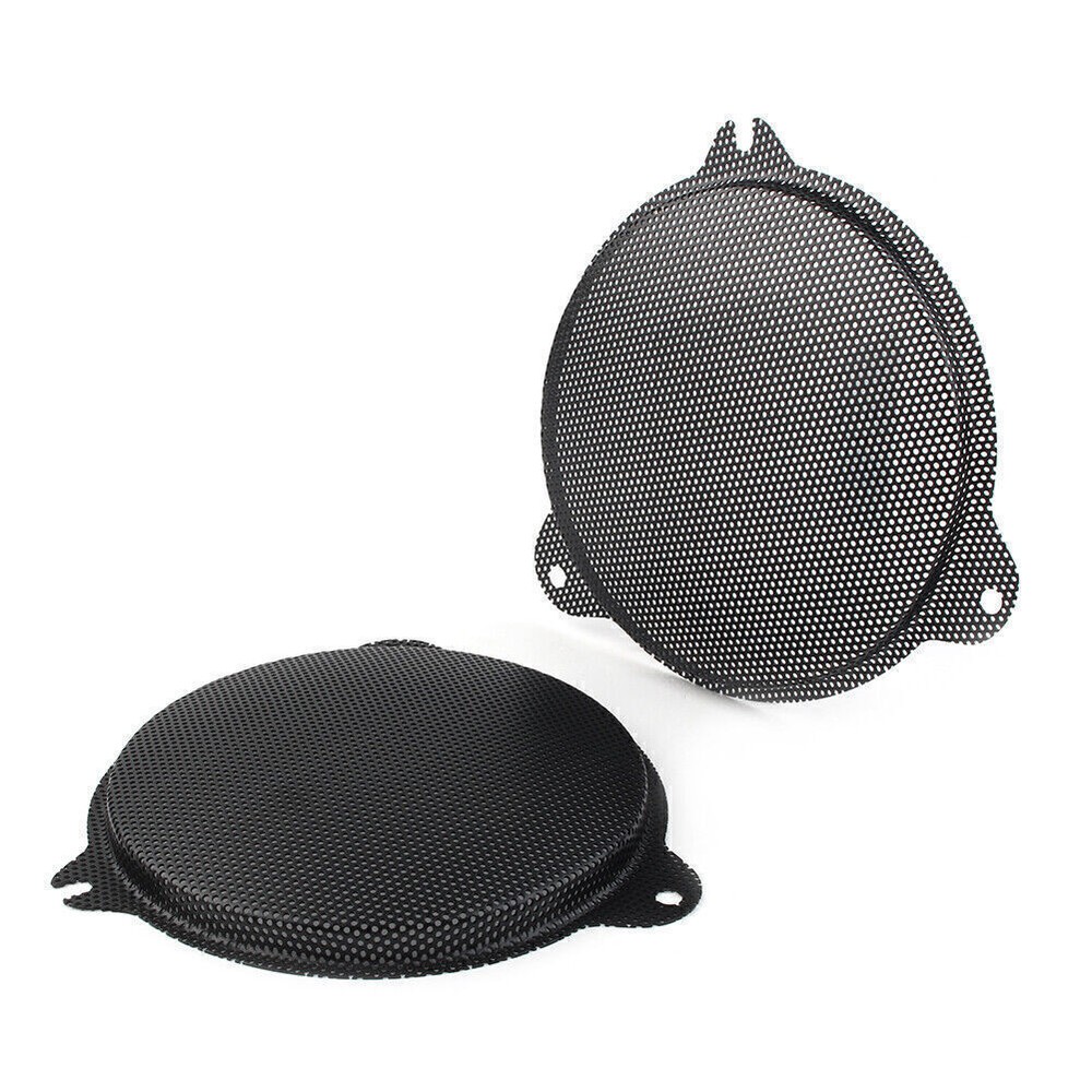 Front Mesh Speaker Grills Black for Harley Davidson Electra Glide 2014-2018 2pcs