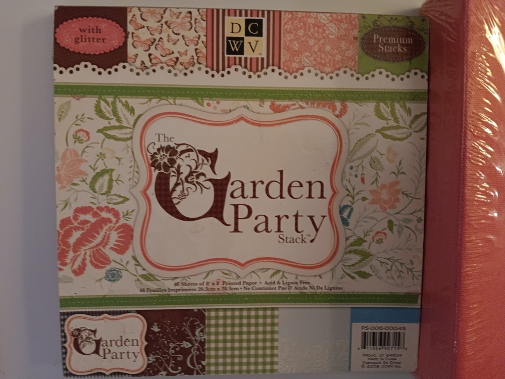 Blossoms & Butterflies Stack 8x8 and Garden Party Stack& book