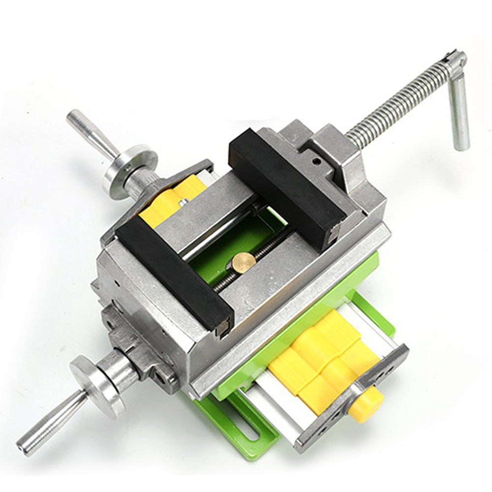 Milling Machine Compound Work Table Cross Slide Bench Drill Press Vise X Y Axis