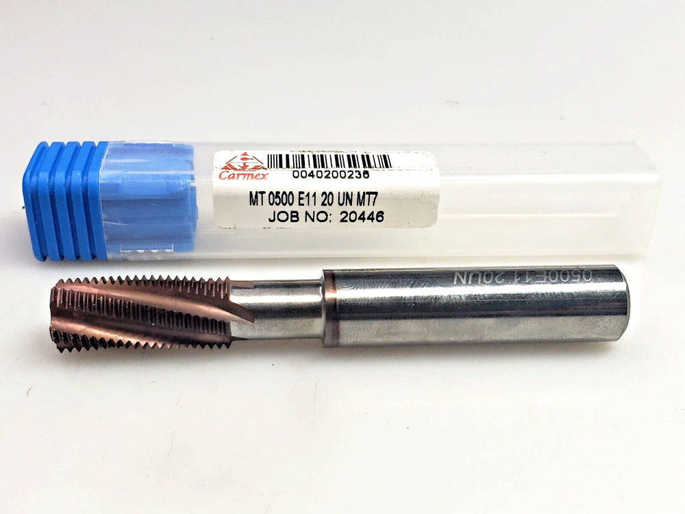 Carmex MT 0500 E11 20 UN MT7 1/2" Solid Carbide Thread Mill