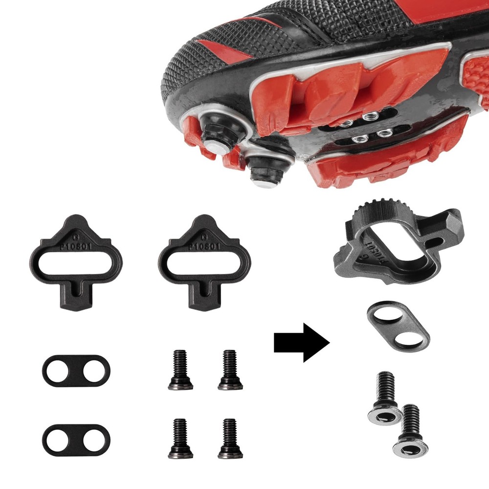 ROCKBROS Mountain Bike Pedals Dual Function Sealed Clipless Flat Platform Com...