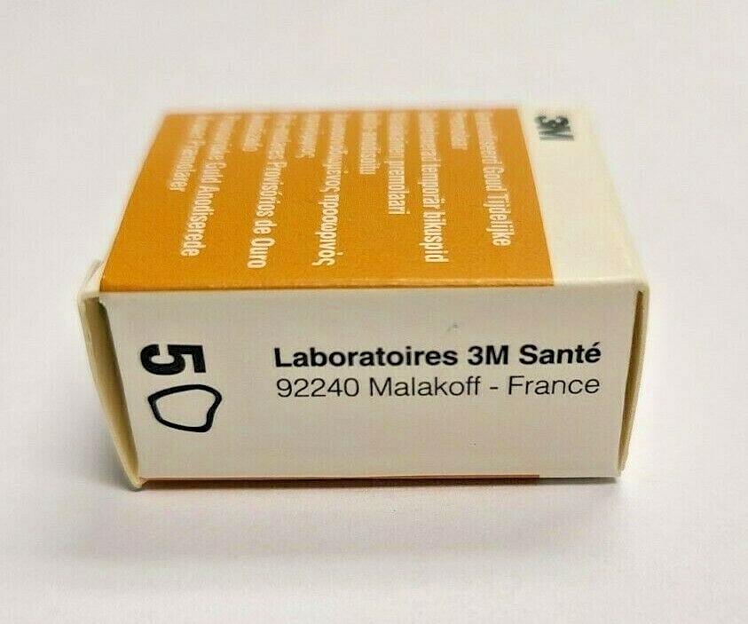 3M ESPE Gold Anodized Temporary Bicuspid Aluminum (5 crowns per Box)