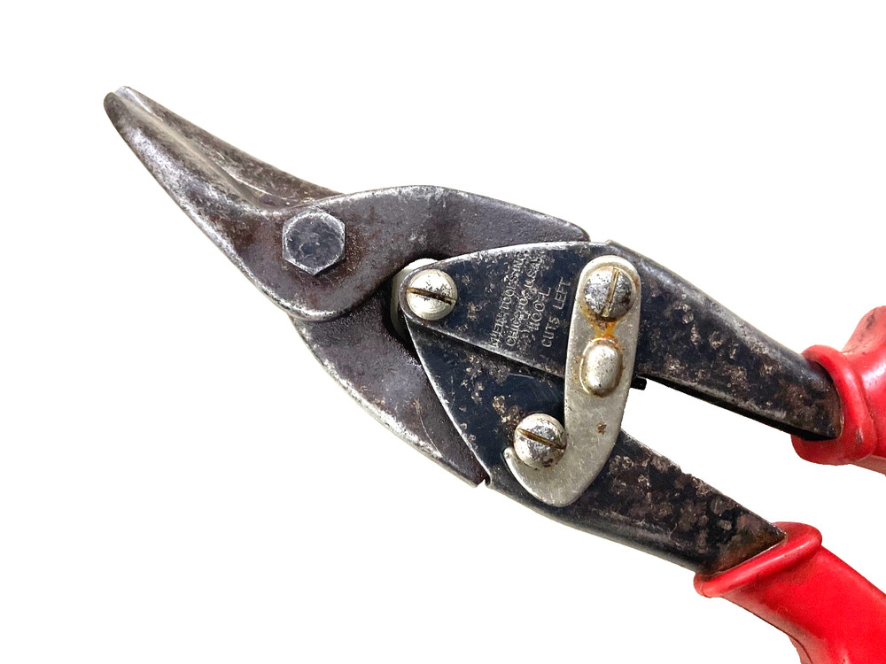 KLEIN TOOLS 10” LEFT CUT UTILITY TIN SNIPS, 1100-L, USA
