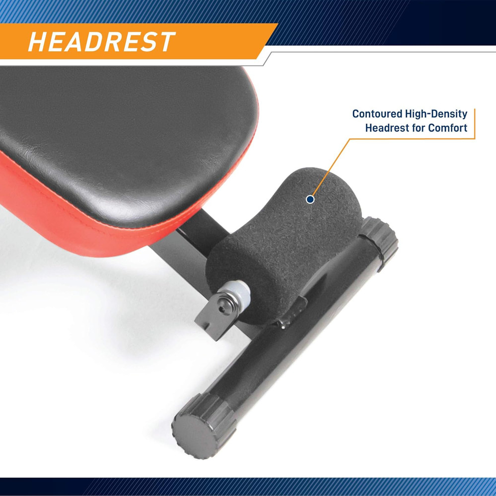 Utility Slant Board W/ Headrest – Folding Design with Adjustable Positions SB...