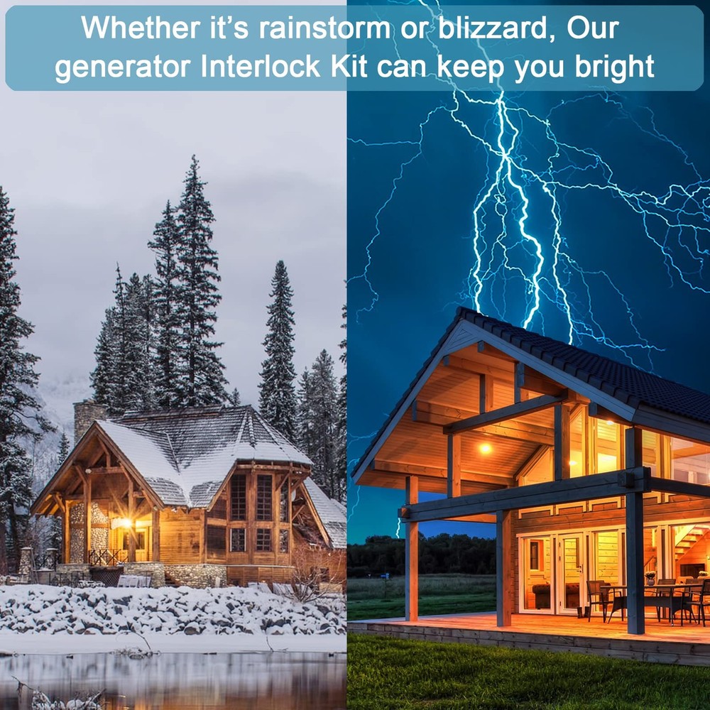 Generator Interlock Kit Compatible with Eaton Cutler Hammer silver grey black