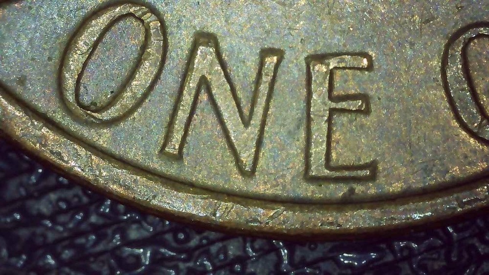 1978 D Lincoln Penny error filled mintmark