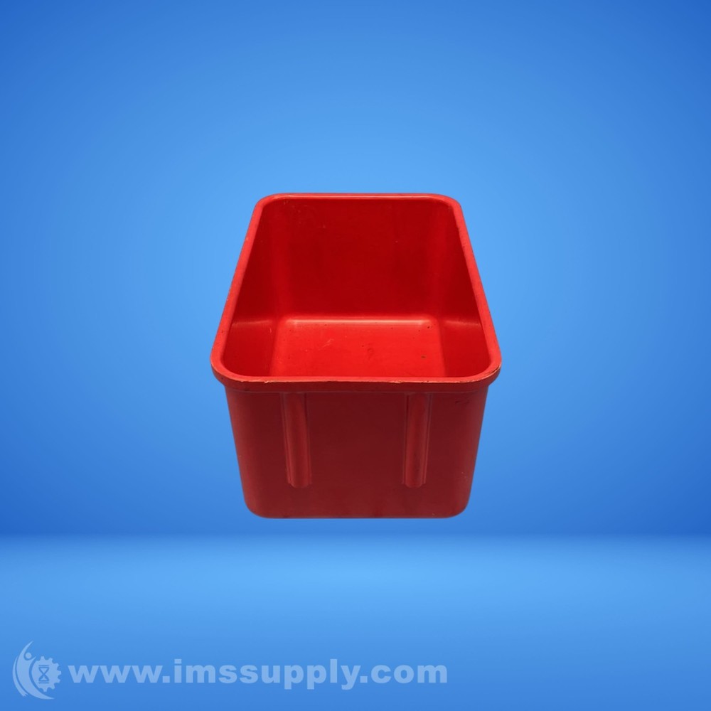 Red Plastic Storage Bin 10" x 7" x 5" USIP