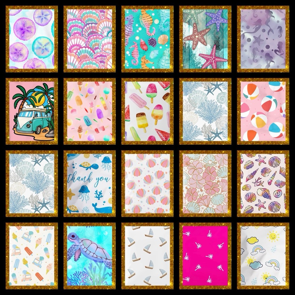 Poly Mailers Summer Assortment 10x13