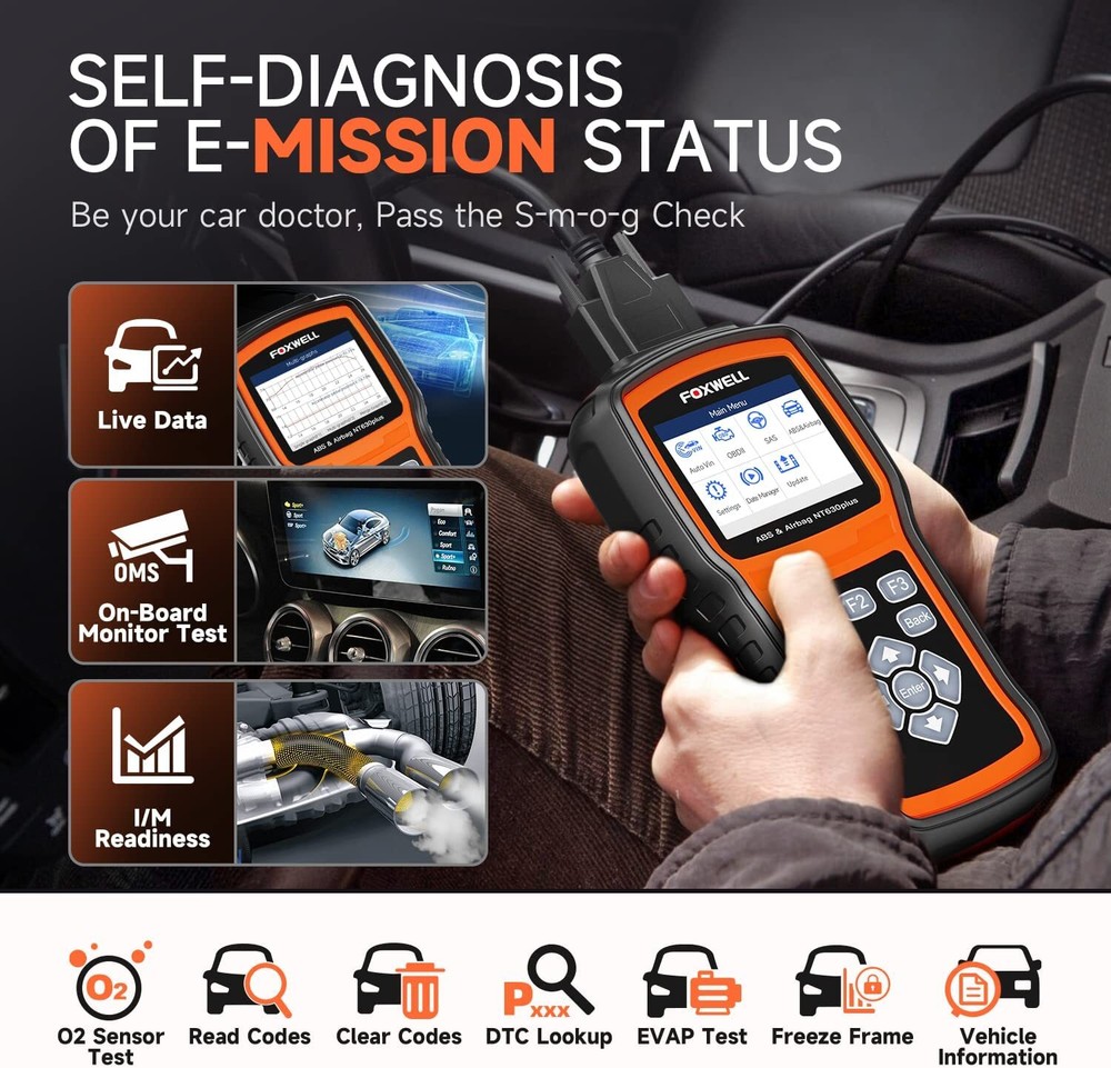 foxwell ABS SRS Reset OBD2 Scanner Car Code Reader Diagnostic Tool