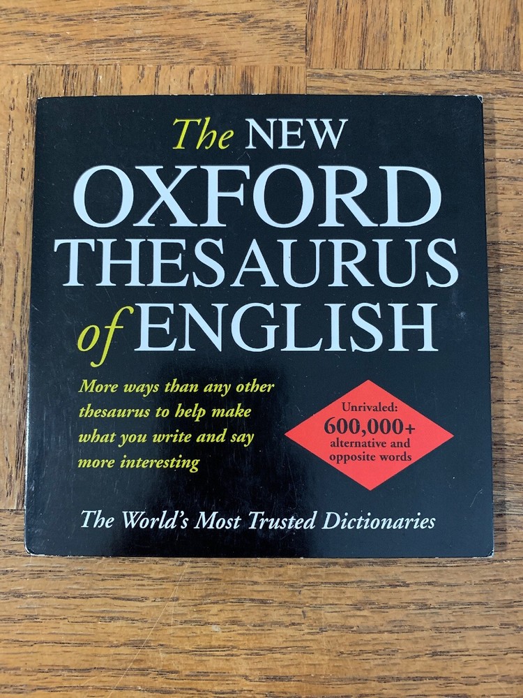 Oxford Thesaurus Of English Computer Software