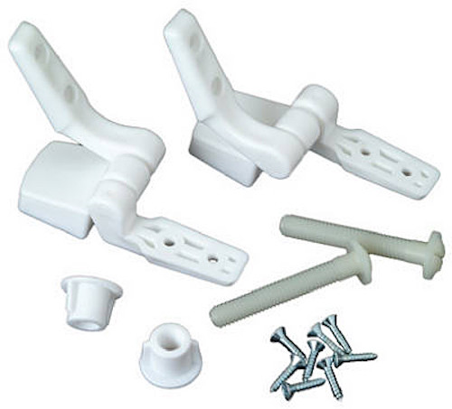 Master Plumber: 479-568: White Toilet Seat Hinge Replacement