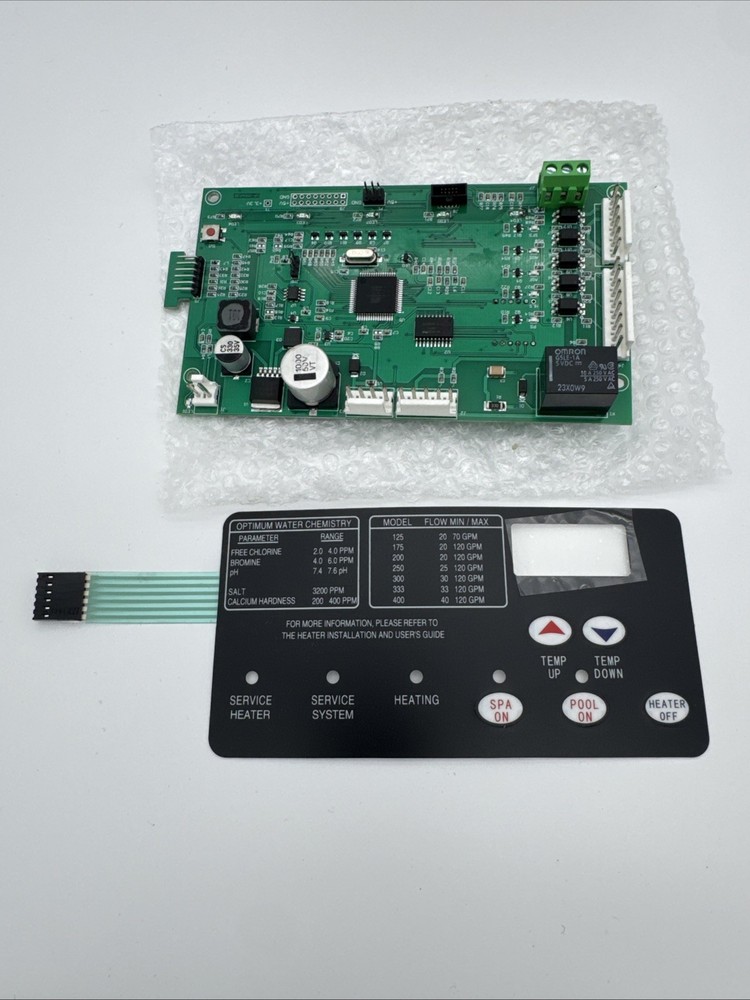42002-0007S Pool Heater Control Board with 472610Z Switch Membrane Pad