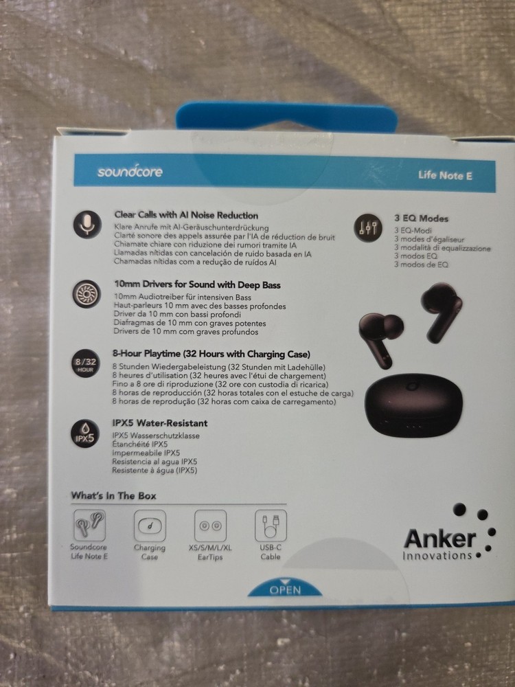 Anker Soundcore Life Note E True Wireless Bluetooth Earbuds - Black