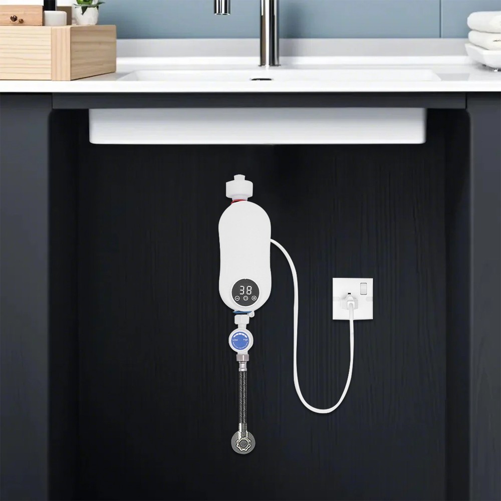 Mini Electric Hot Water Heater Instant Heating with Hand Spray 110V 3500W