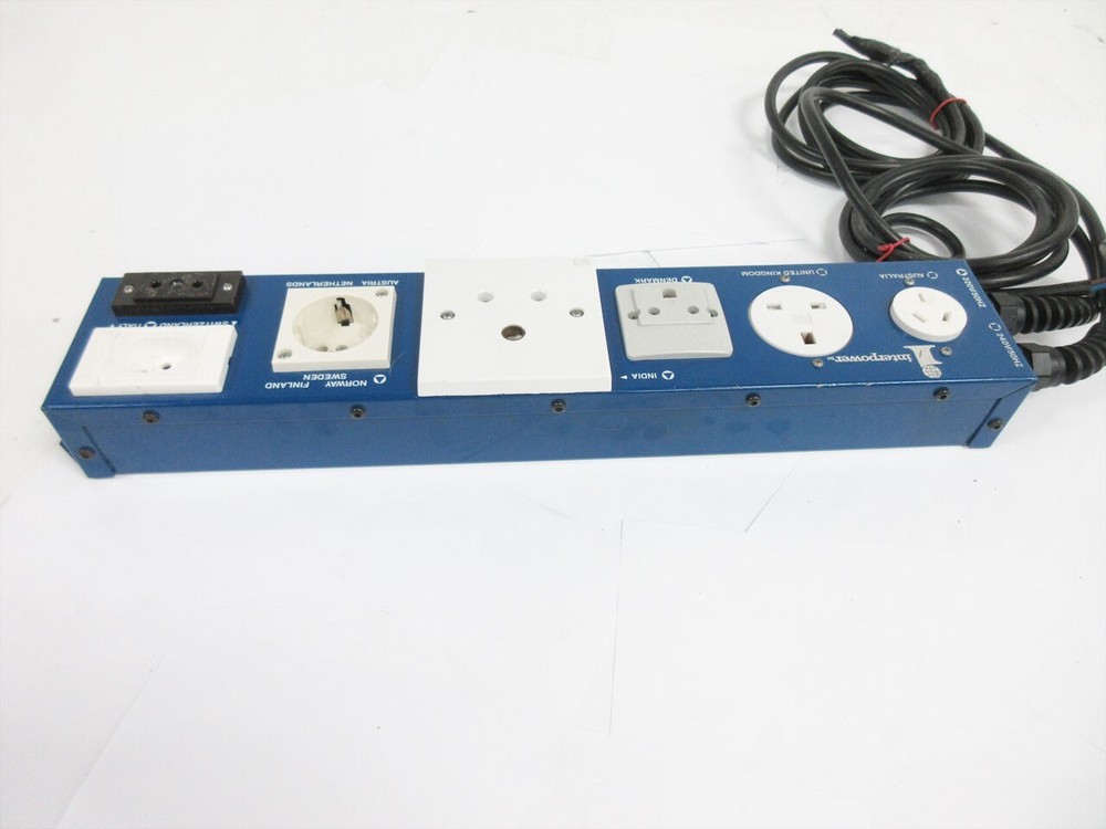 INTERPOWER 85010113 INTERNATIONAL SOCKET STRIP-RACK MOUNT - 7 SOCKET