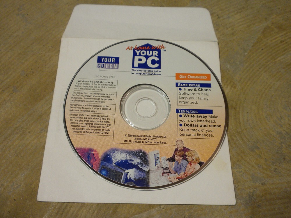 Vintage 2000 At Home With Your PC Limited Evaluation Version CD Disc