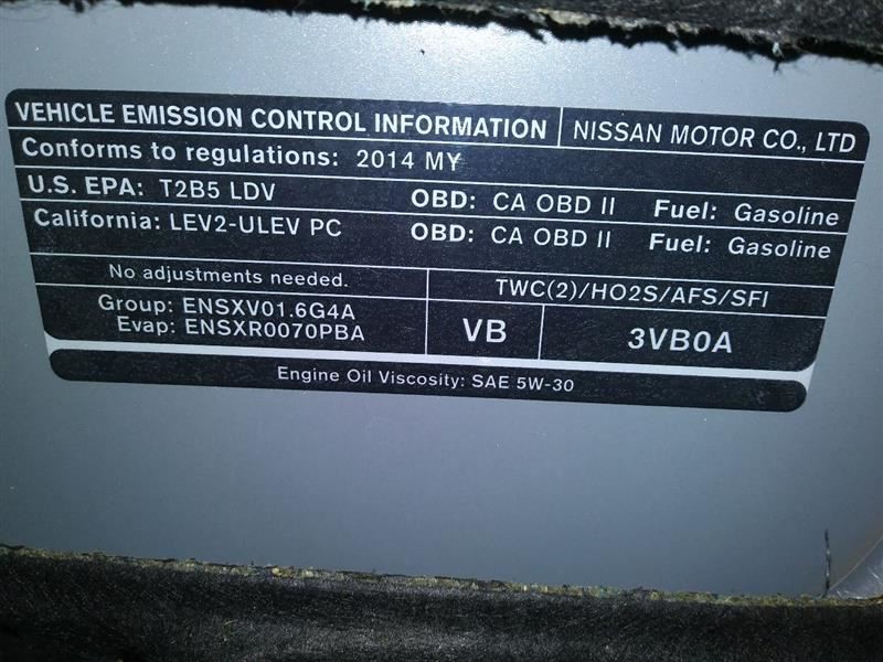 2014 VERSA Acitve Air Shutter 376789
