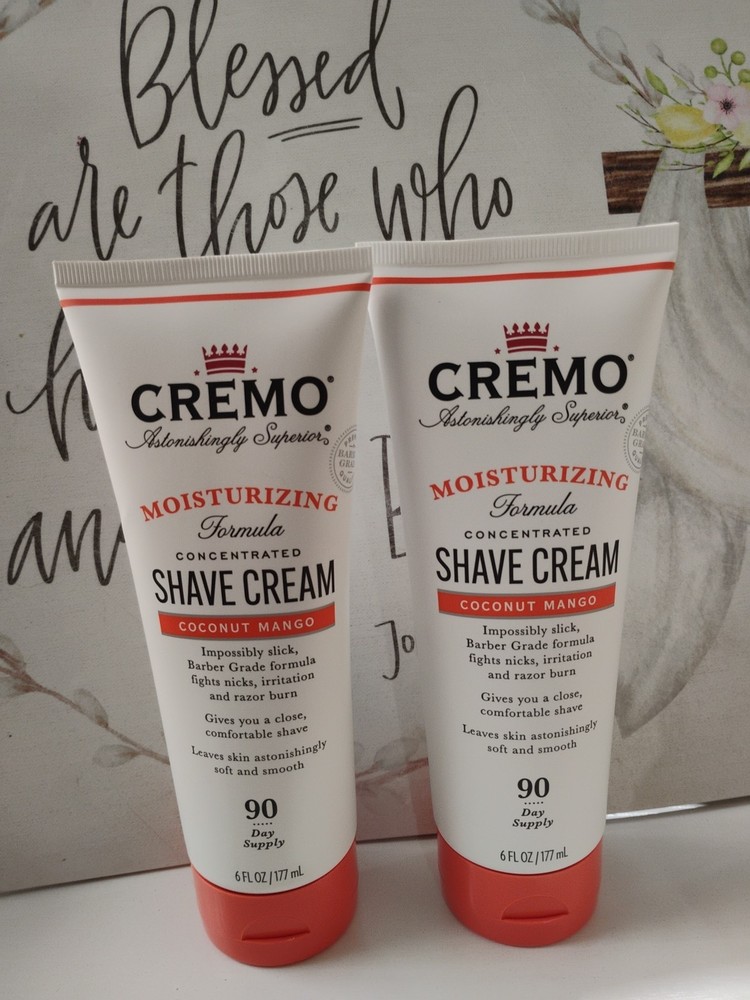 Cremo Moisturizing Shave Cream Coconut Mango ;  6 Fl Oz (2 Pack)