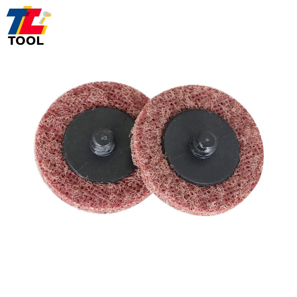 50Pcs 2" Surface Conditioning Discs Roll Lock Die Grinder Sanding Pads