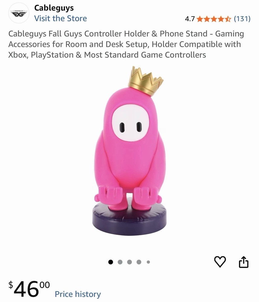 Cableguys Fall Guys Controller Holder & Phone Stand  (fall Guys) USED