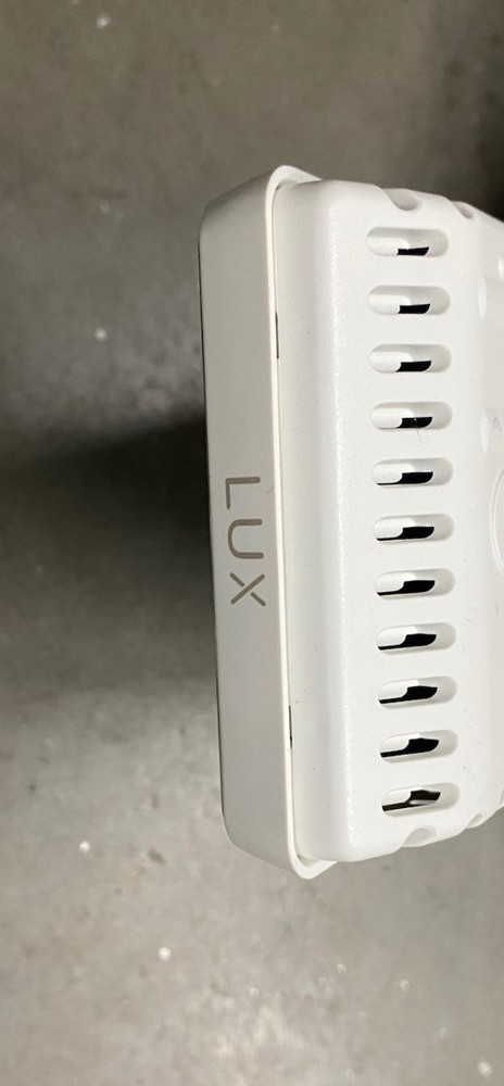 LUX / GEO Alexa Google Programmable Thermostat & Wi-Fi Compatibility White